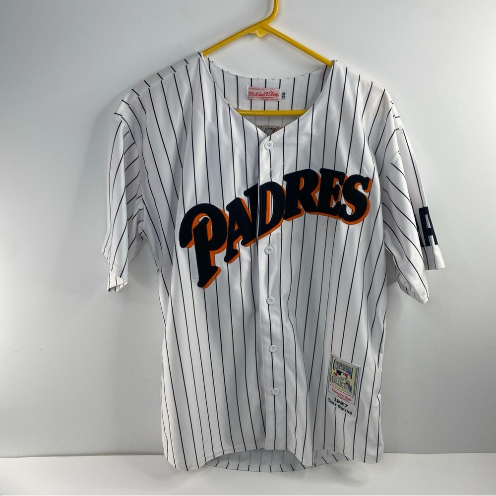 TONY GWYNN 1987 San Diego PADRES Mitchell & Ness Cooperstown Jersey Size 44 Larg